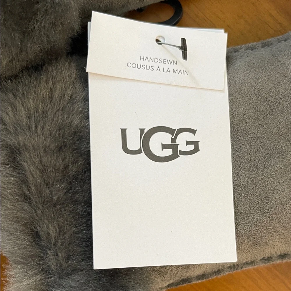UGG Charcoal Shearling Slippers
